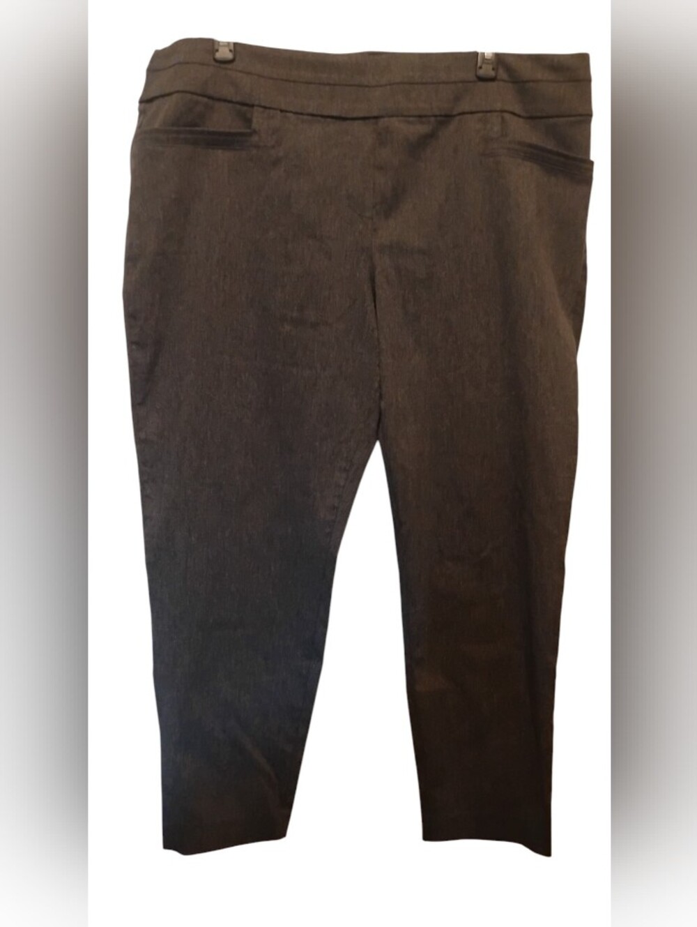 Classic Gray  Straight-Leg Dress Pants